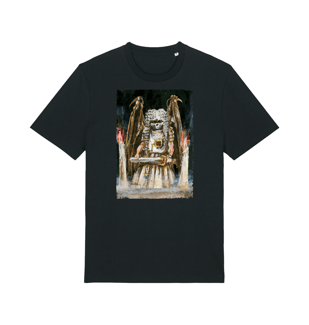 Black Printed T-shirt Front